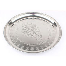 Stainless Steel Fruit Plate with Grape